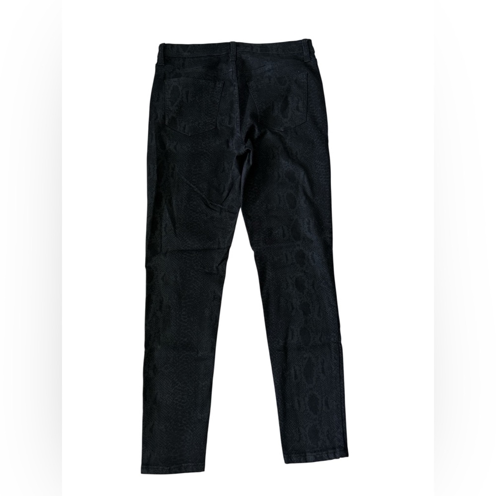 Joe’s Jeans The Charlie High Rise Skinny Ankle Black Python Print Jeans, Size 29 - Picture 4 of 9
